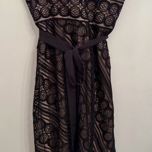 Black Lace strapless dress